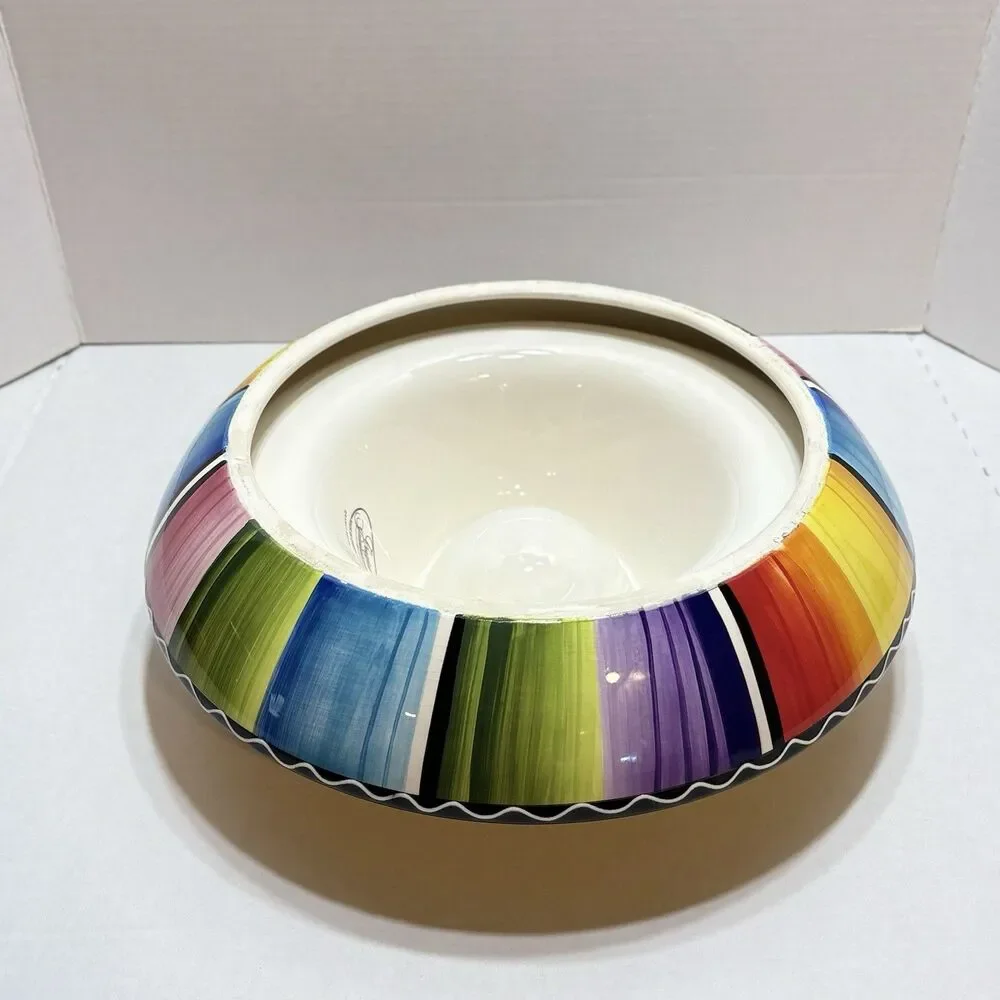 Certified International Nancy Green Colorful Stripe 13